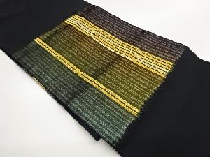 縞模様織出し名古屋帯